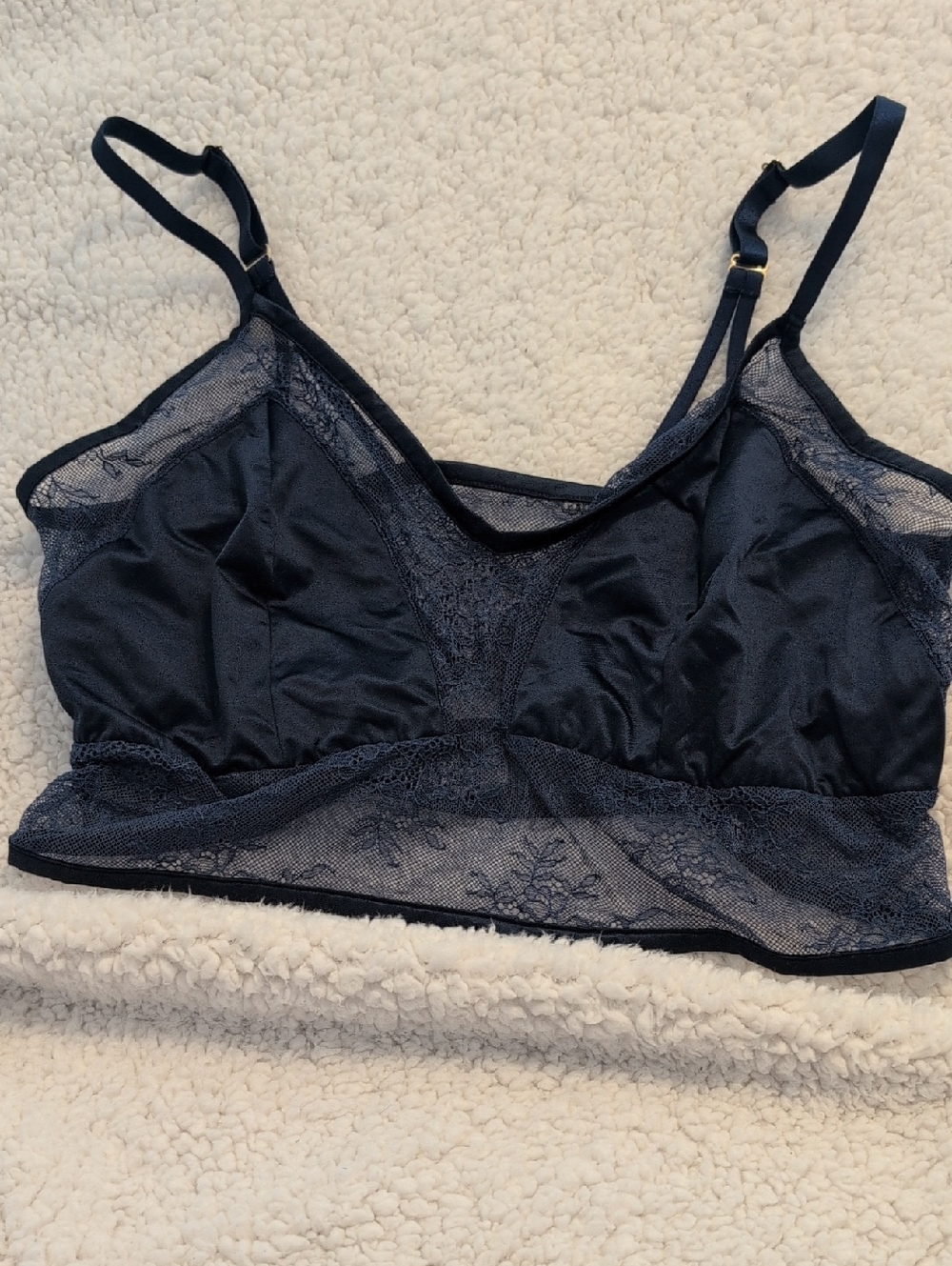 Auden Navy Lace Bralette
